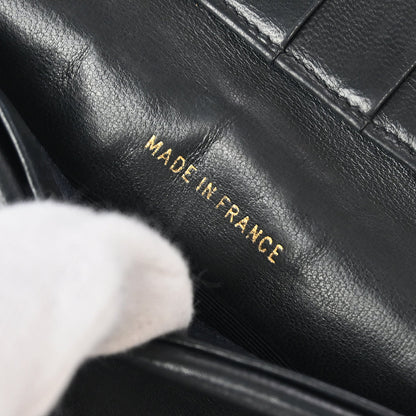 Chanel 1991-1994 Black Lambskin Bicolore Wallet