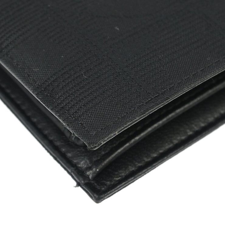 Chanel 2000-2001 Black Nylon Travel Line Bifold Wallet