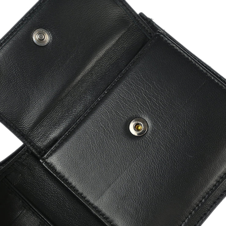 Chanel 2000-2001 Black Nylon Travel Line Bifold Wallet