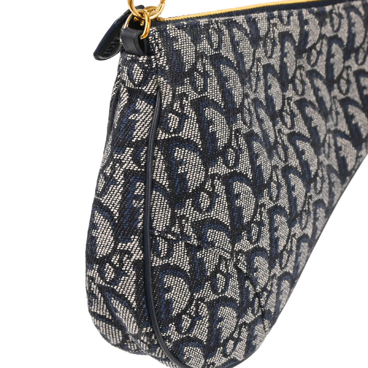 Christian Dior Navy Trotter Saddle Handbag