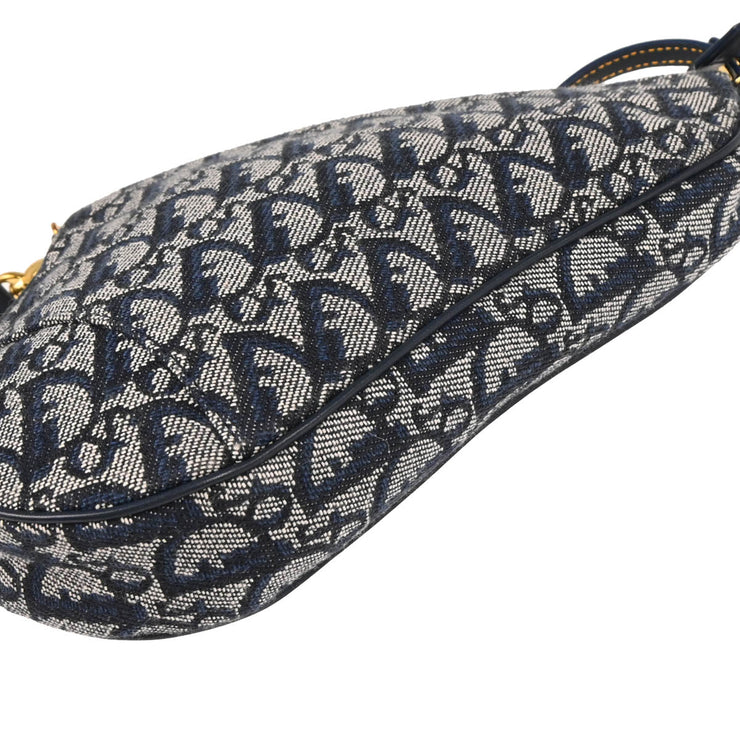 Christian Dior Navy Trotter Saddle Handbag
