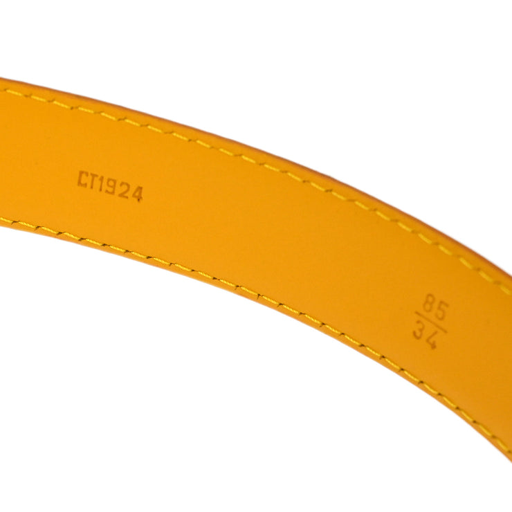 Louis Vuitton 1994 Yellow Epi Ceinture Belt R10051V #85/34