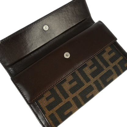 Fendi 2008 Brown Zucca Wallet Purse