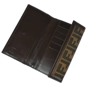 Fendi Brown Zucca Wallet Purse