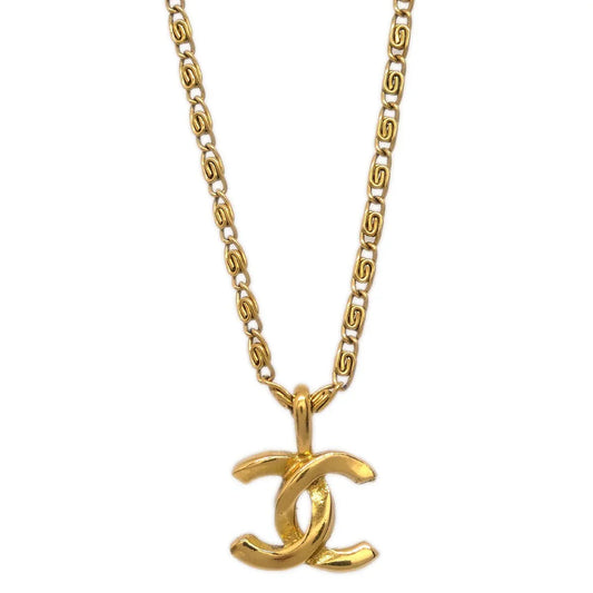 Chanel Gold CC Chain Pendant Necklace 1982