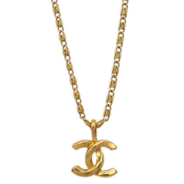 Chanel Gold CC Chain Pendant Necklace 1982