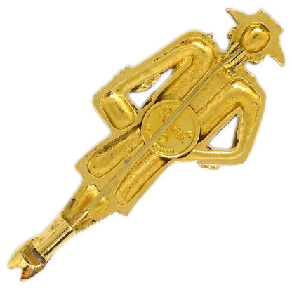 Chanel Gold Mademoiselle Brooch Pin