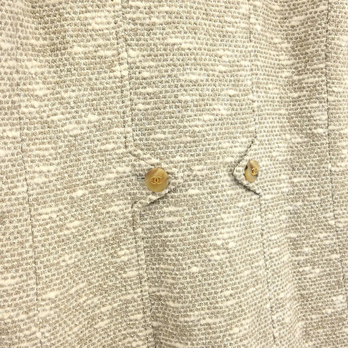Chanel Double Breasted Jacket Brown