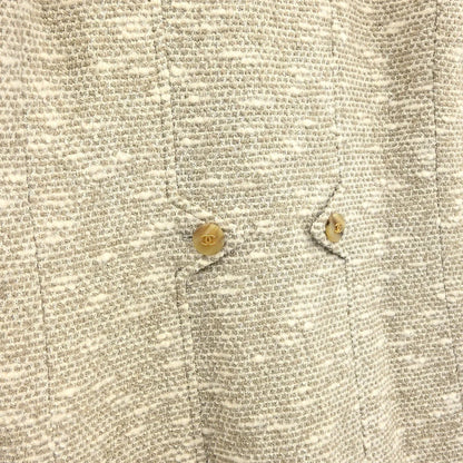 Chanel Double Breasted Jacket Brown