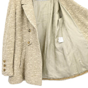 Chanel Double Breasted Jacket Brown