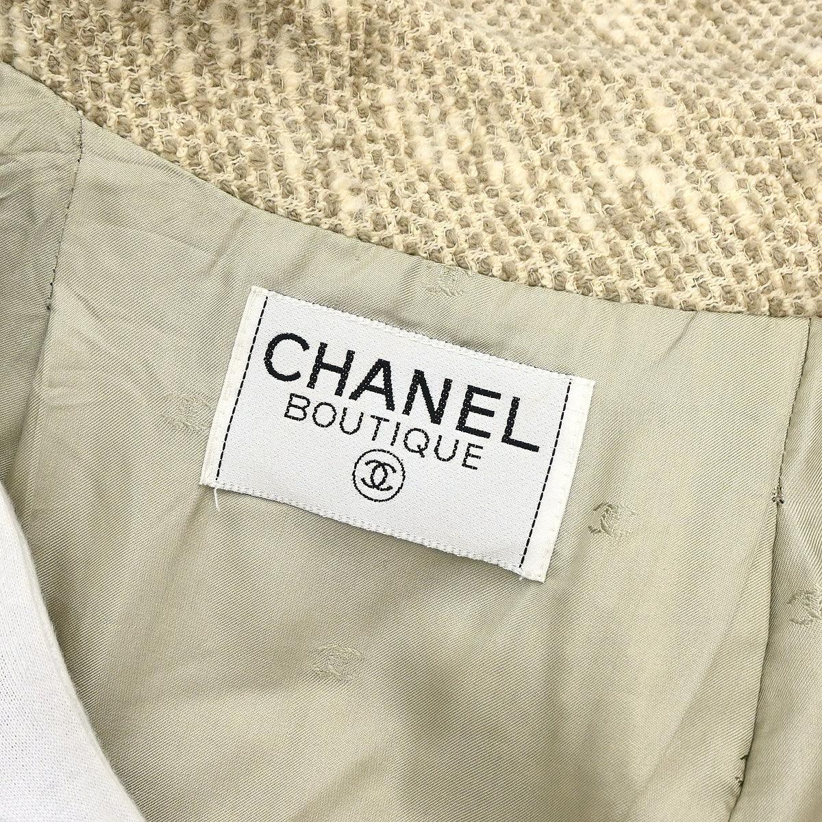 Chanel Double Breasted Jacket Brown