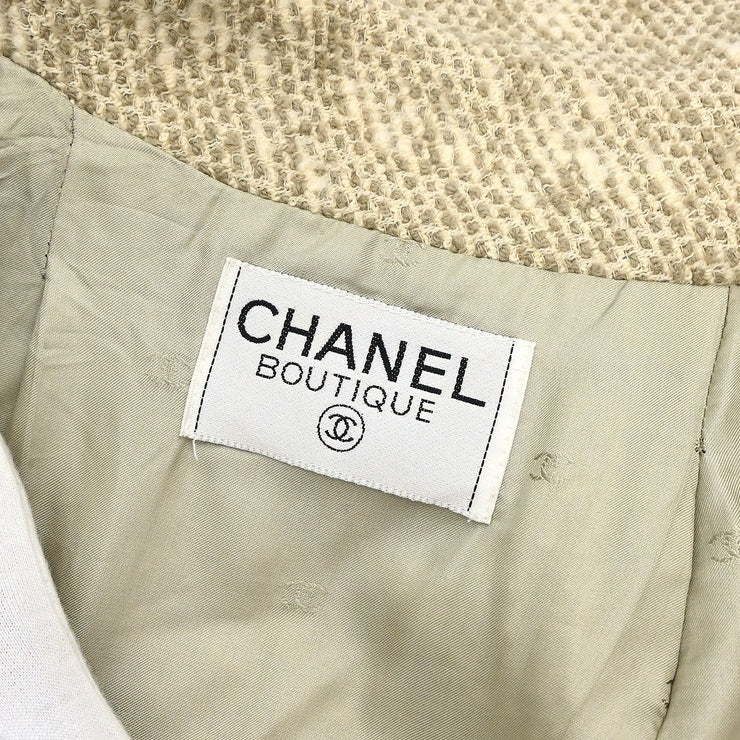 Chanel Double Breasted Jacket Brown