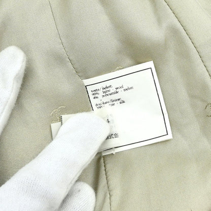 Chanel Double Breasted Jacket Brown