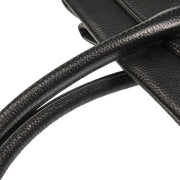 Chanel 2005-2006 Black Calfskin Mademoiselle Lock Executive Cerf Tote Bag