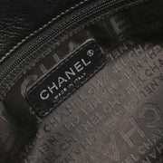 Chanel 2005-2006 Black Calfskin Mademoiselle Lock Executive Cerf Tote Bag