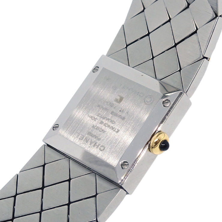 Chanel H0475 Matelasse Quartz Watch SS 18KYG