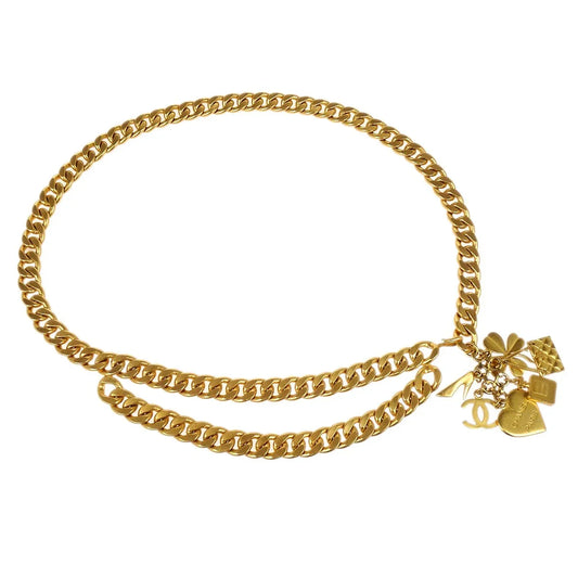 Chanel Icon Chain Belt Gold 95A Small Good