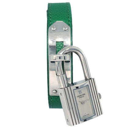 Hermes KE1.210 1996 Kelly Watch Quartz Watch Green SS ◯Z