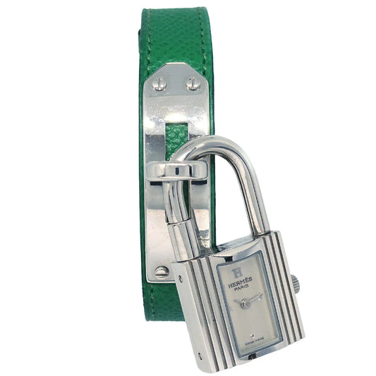 Hermes KE1.210 1996 Kelly Watch Quartz Watch Green SS ◯Z