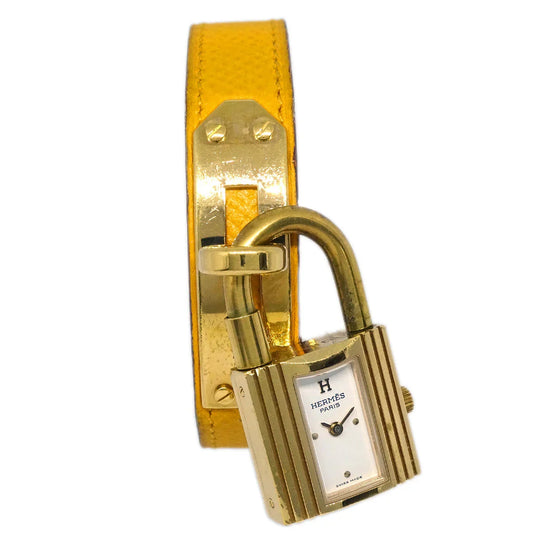 Hermes 1996 Kelly Watch Quartz Watch Yellow ◯Z