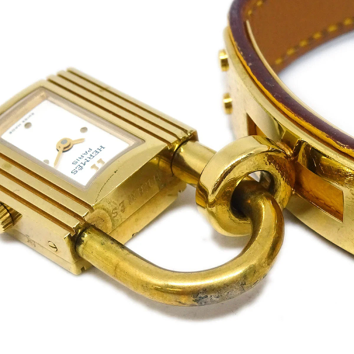 Hermes 1996 Kelly Watch Quartz Watch Yellow ◯Z