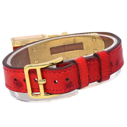 Hermes * 1991 Kelly Watch Quartz Watch Red ◯U