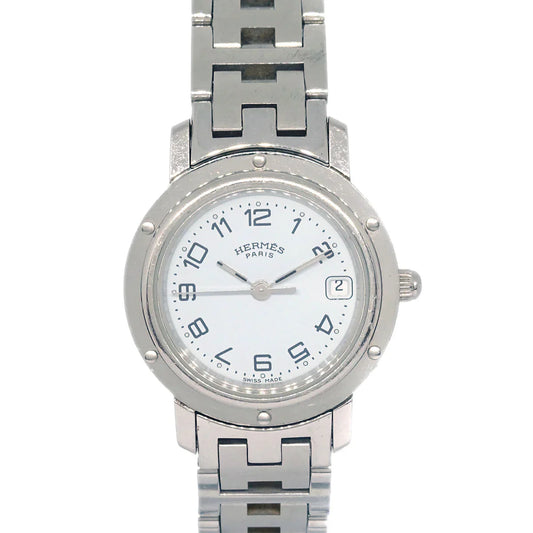 Hermes CL4.210 Clipper Quartz Watch SS