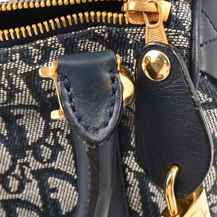 Christian Dior 2001 Navy Trotter Handbag