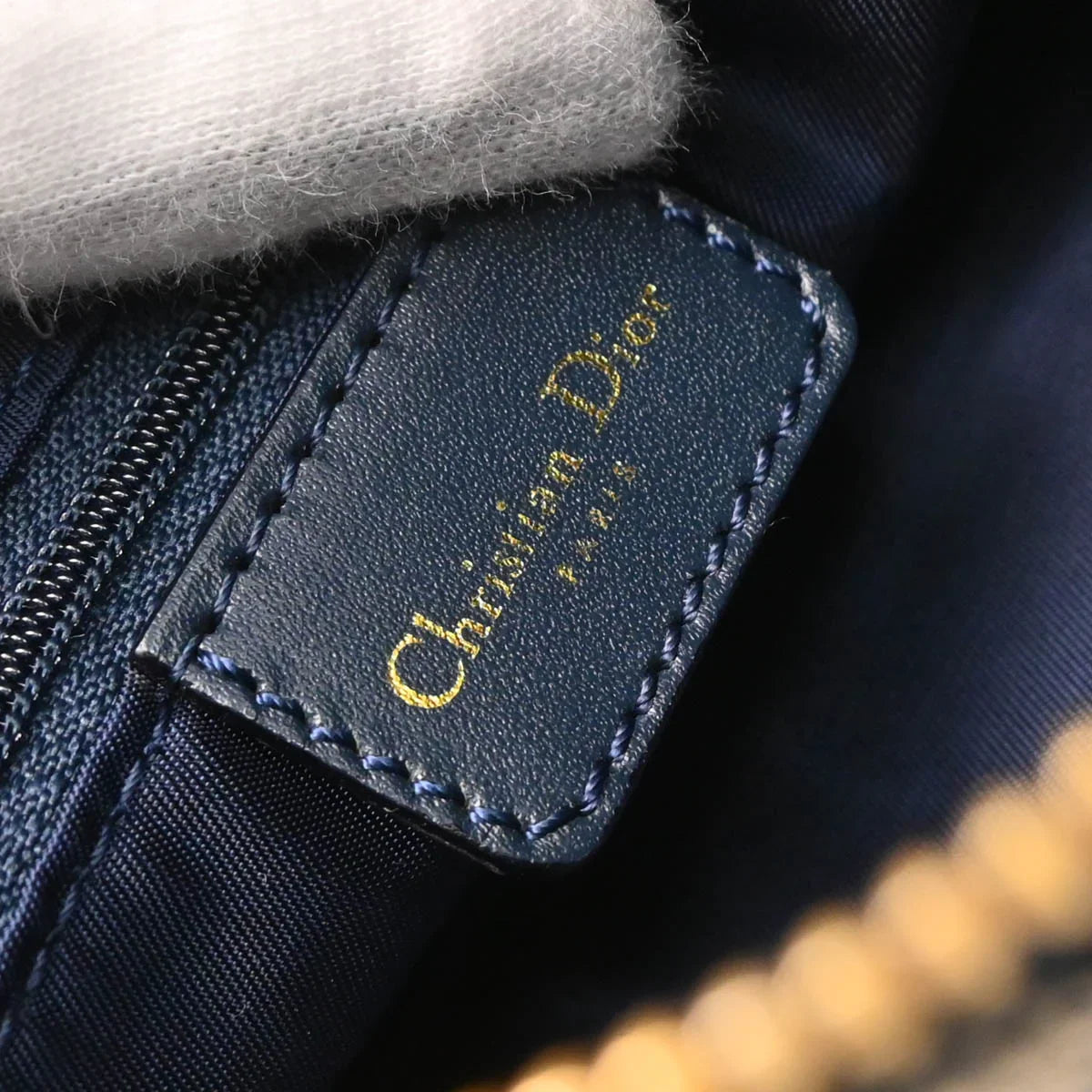 Christian Dior 2001 Navy Trotter Handbag