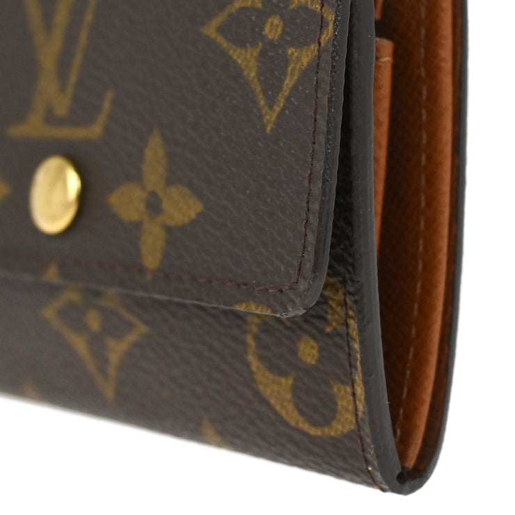 Louis Vuitton Monogram Porte Monnaie Plat Coin Case Wallet M61930