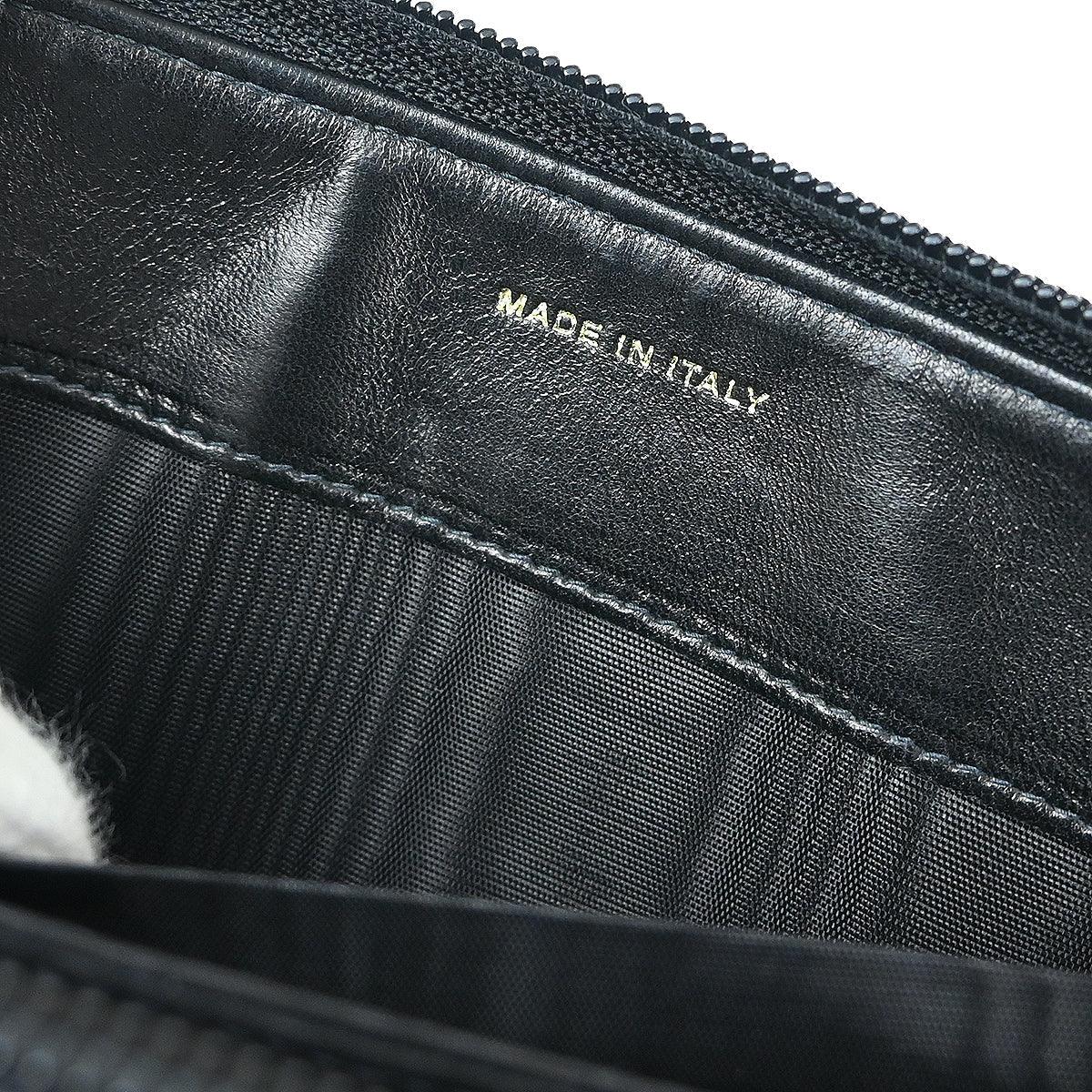 Chanel 2003-2004 Black Caviar Long Wallet Purse