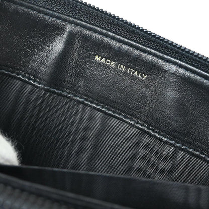 Chanel 2003-2004 Black Caviar Long Wallet Purse