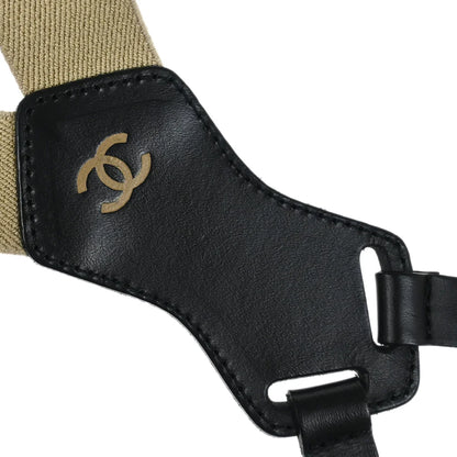 Chanel Suspenders Beige Small Good