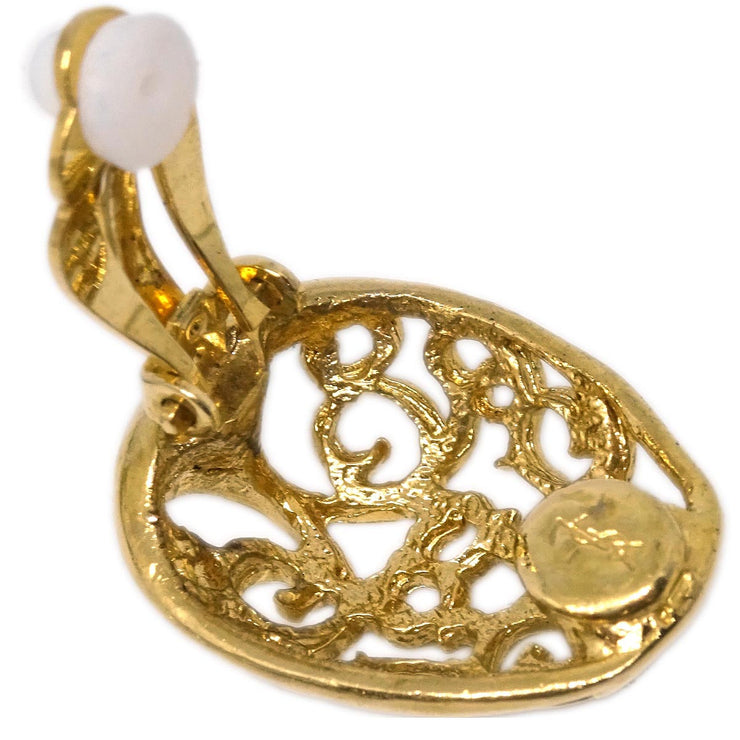 Yves Saint Laurent Gold Earrings Clip-On