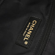 Chanel 2006-2007 Black Jacquard Nylon New Travel Line Bowling Bag