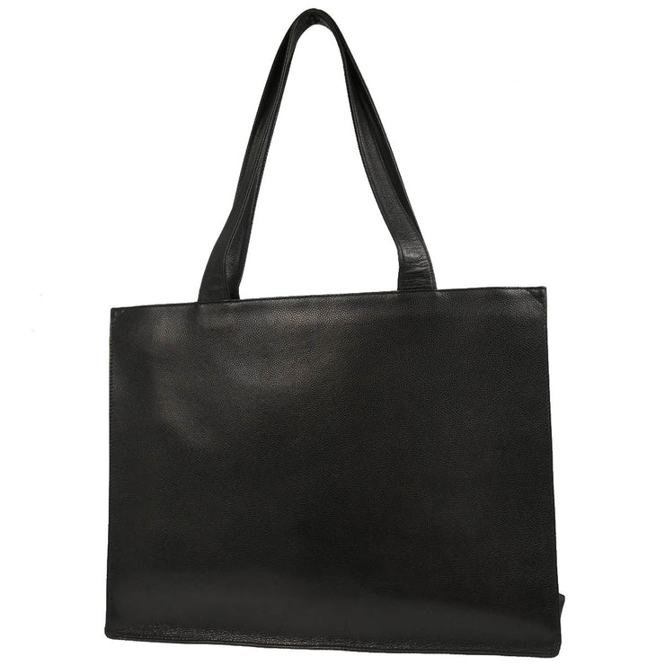 Chanel 1997-1999 Black Caviar Tote Bag
