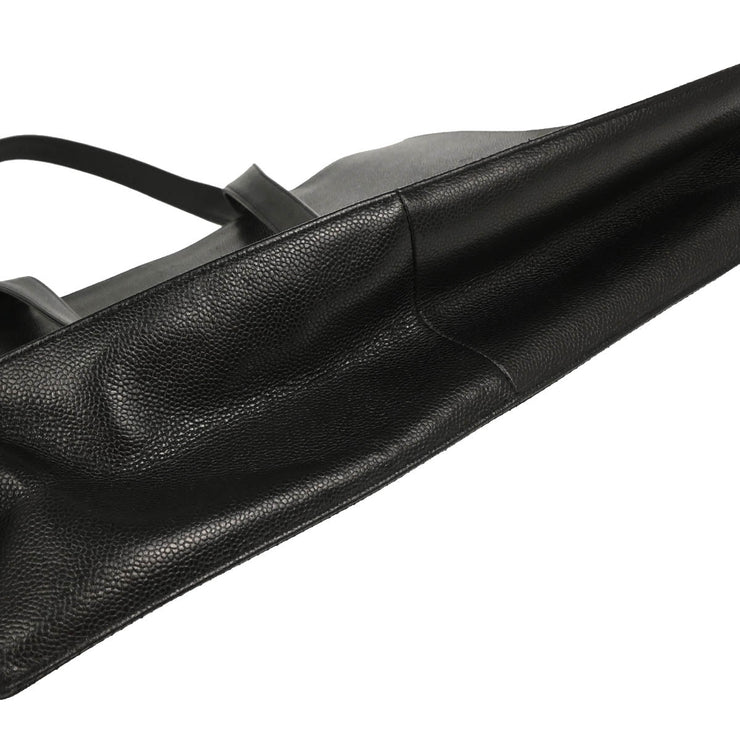 Chanel 1997-1999 Black Caviar Tote Bag