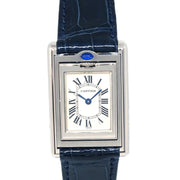Cartier * Tank Basculante SM Ref.2386 Quartz Watch SS Navy