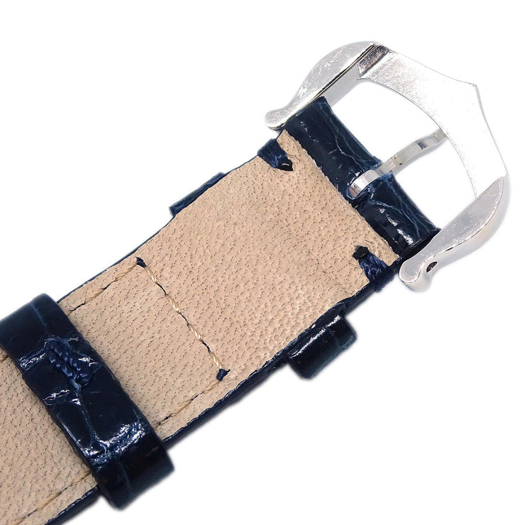 Cartier * Tank Basculante SM Ref.2386 Quartz Watch SS Navy