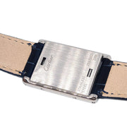 Cartier * Tank Basculante SM Ref.2386 Quartz Watch SS Navy