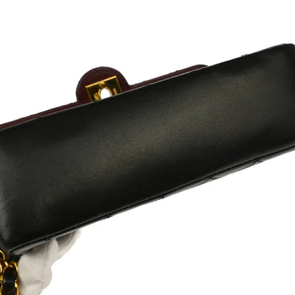 Chanel 1994-1996 Black Lambskin Paris Limited Edition Shoulder Bag