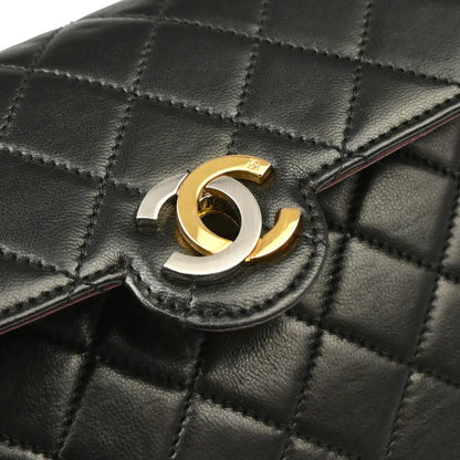 Chanel 1994-1996 Black Lambskin Paris Limited Edition Shoulder Bag
