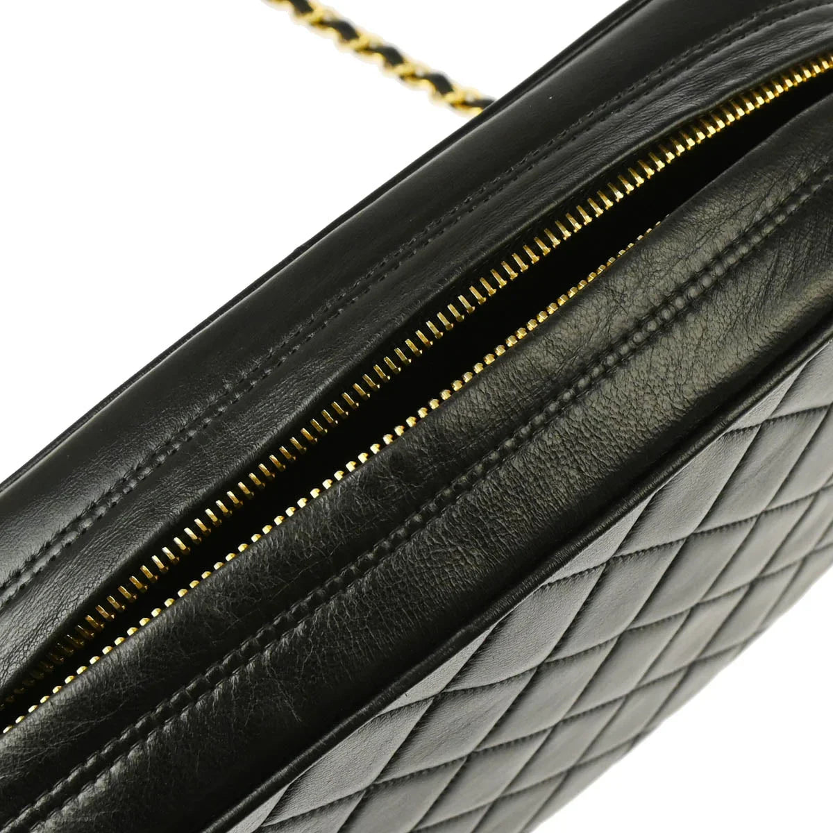 Chanel 1994-1996 Black Lambskin Camera Bag Small