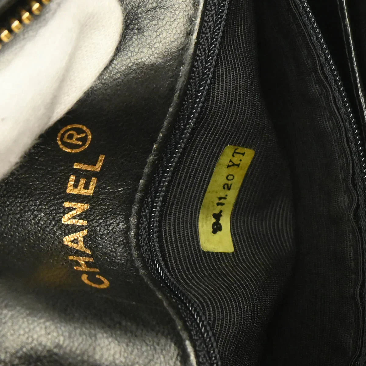 Chanel 1994-1996 Black Lambskin Camera Bag Small