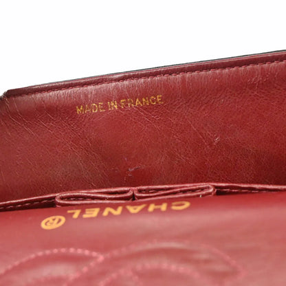 Chanel 1991-1994 Black Lambskin Small Classic Double Flap Shoulder Bag