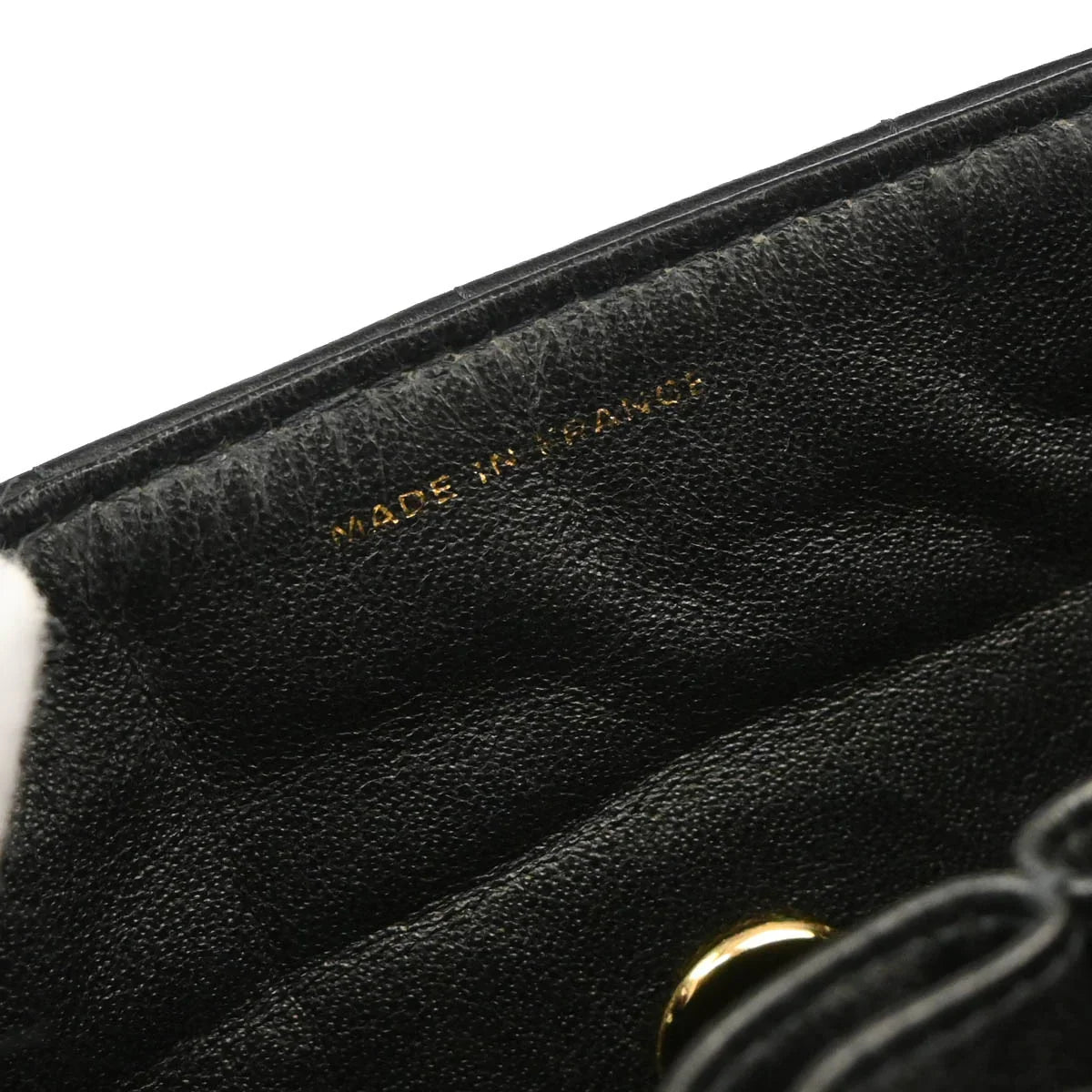 Chanel 2003-2004 Black Lambskin East West Choco Bar Shoulder Bag
