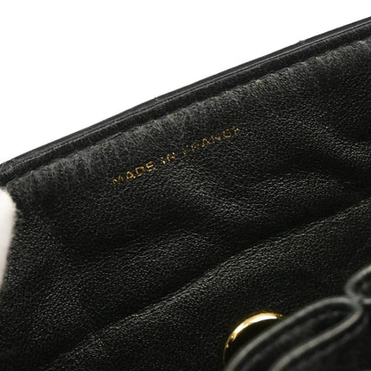 Chanel 2003-2004 Black Lambskin East West Choco Bar Shoulder Bag