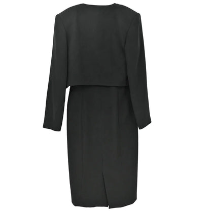 Chloe Set Jacket Dress Black #9AR