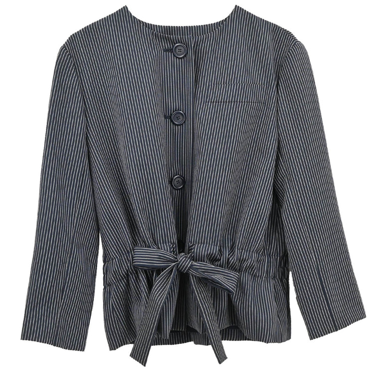 Christian Dior Collarless Jacket Navy #9