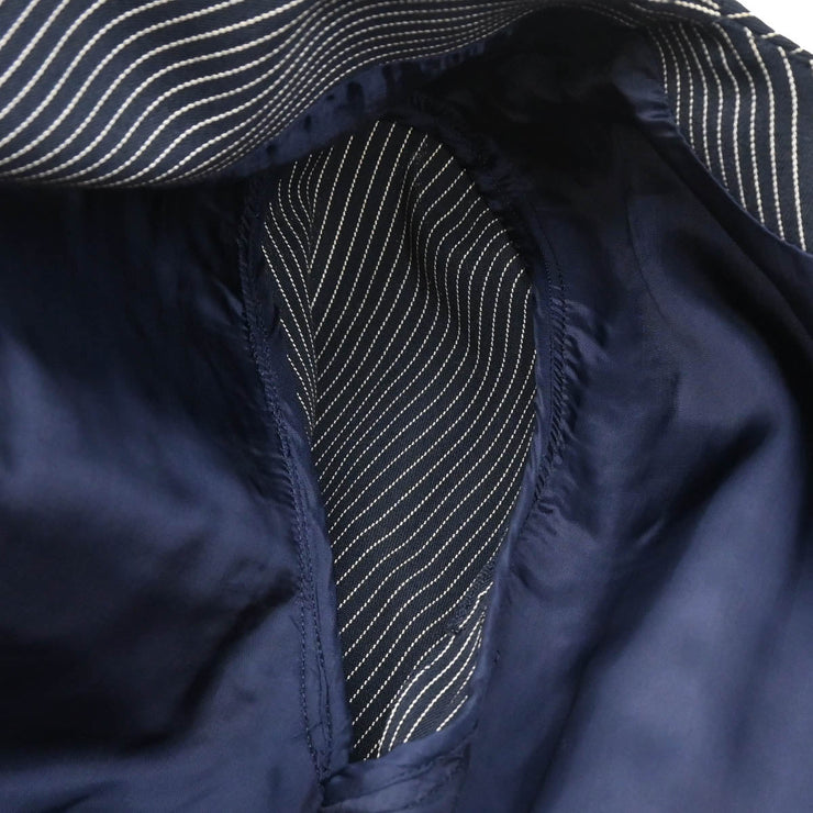 Christian Dior Collarless Jacket Navy #9